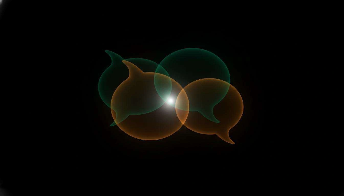 Abstract art representing communication and connection
