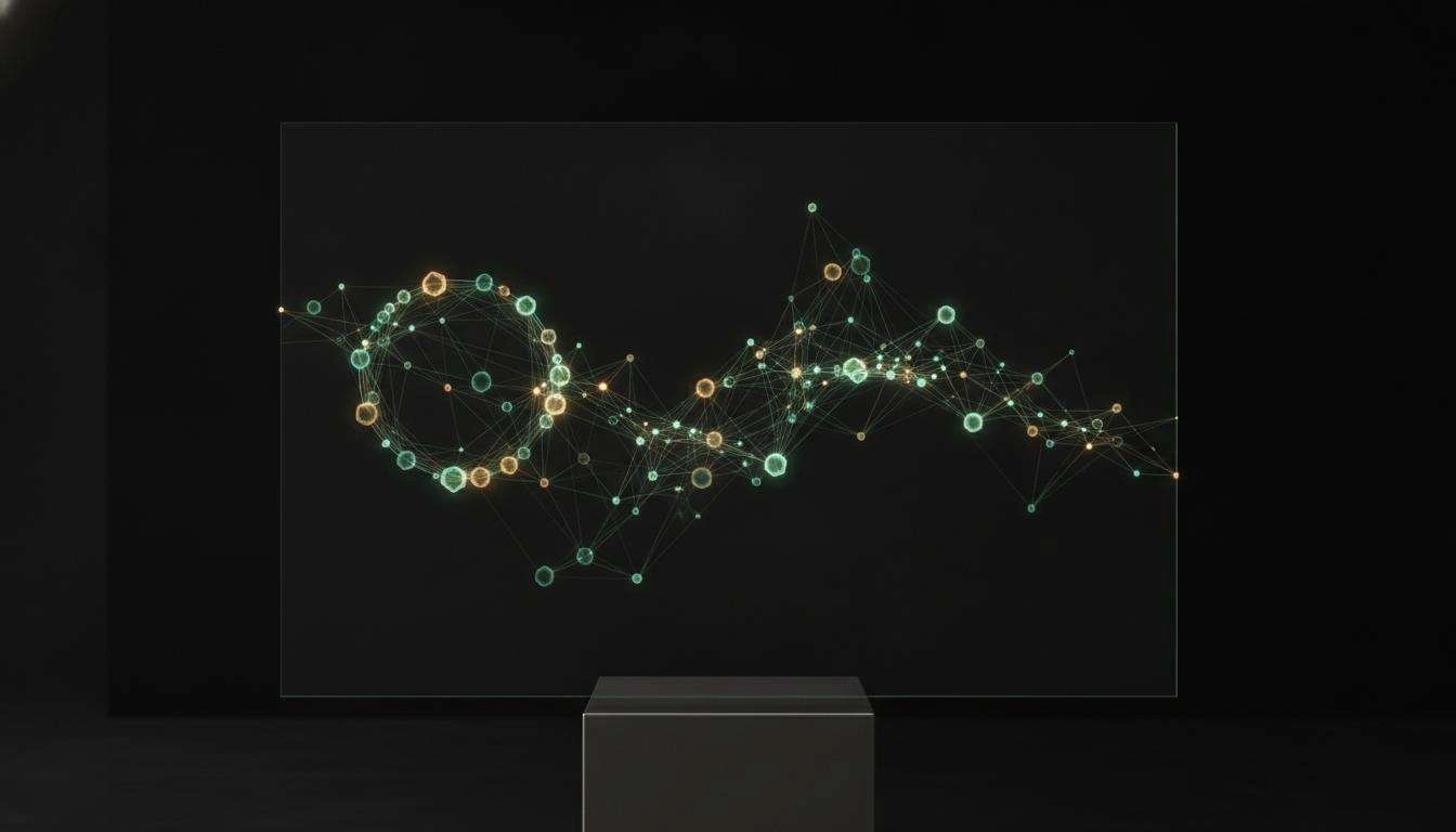 Abstract network art representing digital community
